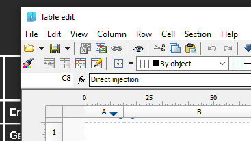 Powerful Excel-style table editor